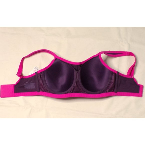 NATORI Power Yogi Sports Bra Convertible Underwire Purple 32D #731050 NEW $72 - Picture 8 of 8